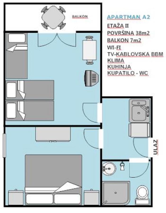 Apartments Djulija Сутоморе Экстерьер фото