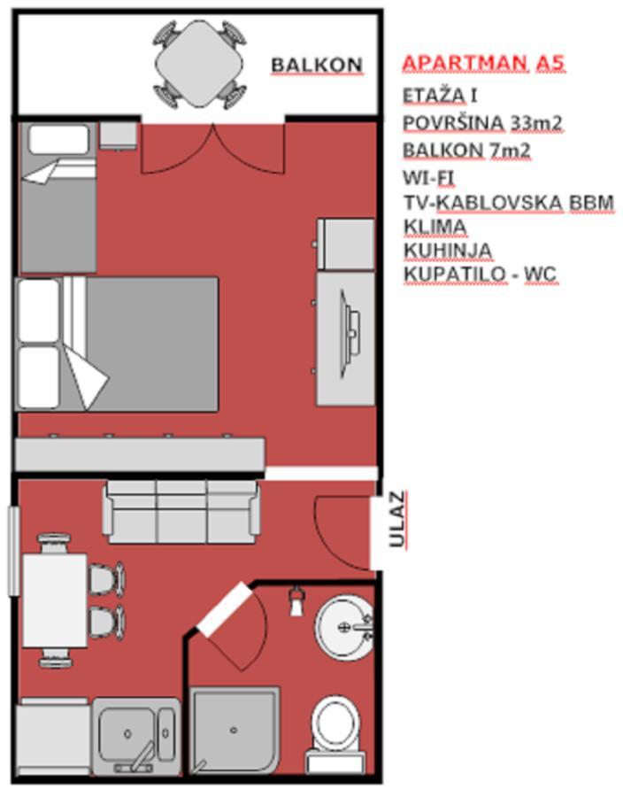 Apartments Djulija Сутоморе Экстерьер фото